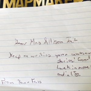 The Mapmaker Chronicles fan letter