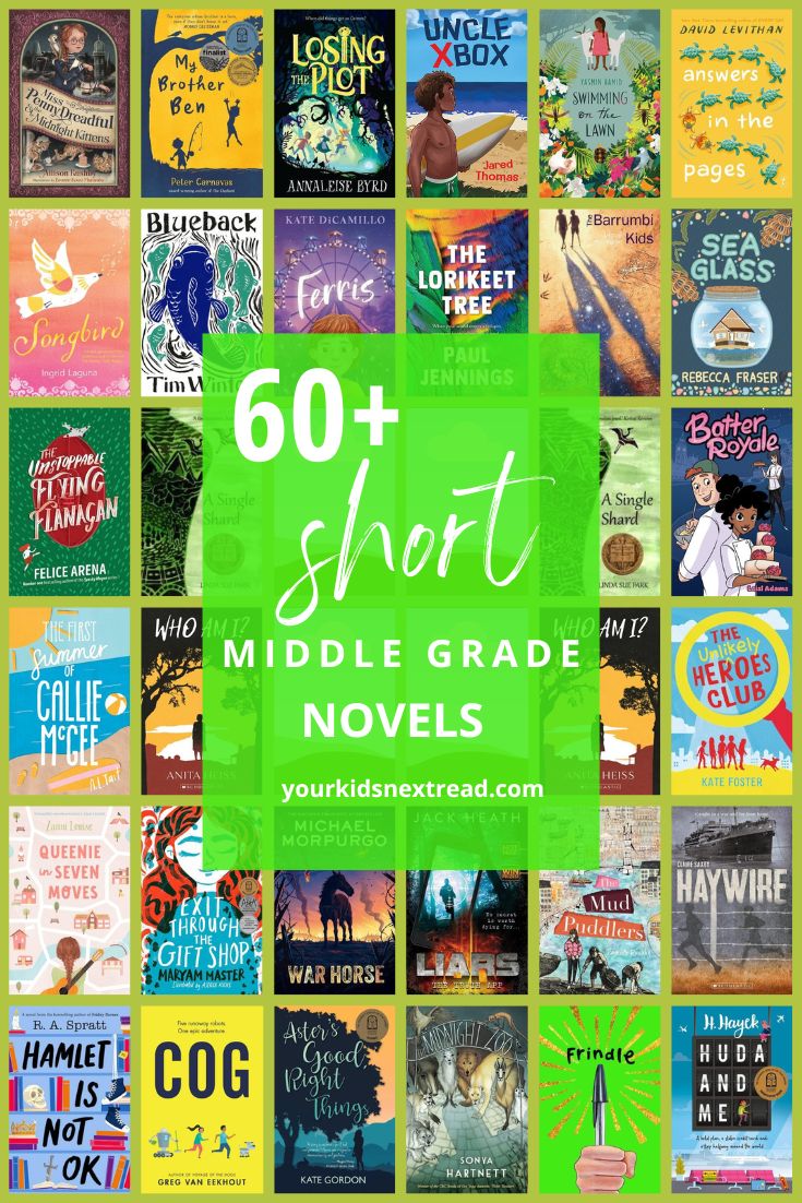 60+ short middle grade novels