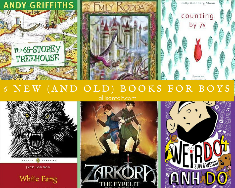 6 books for boys