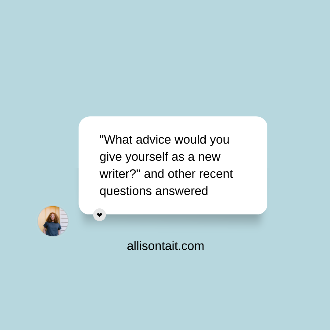 advice for new writers advice for new writers