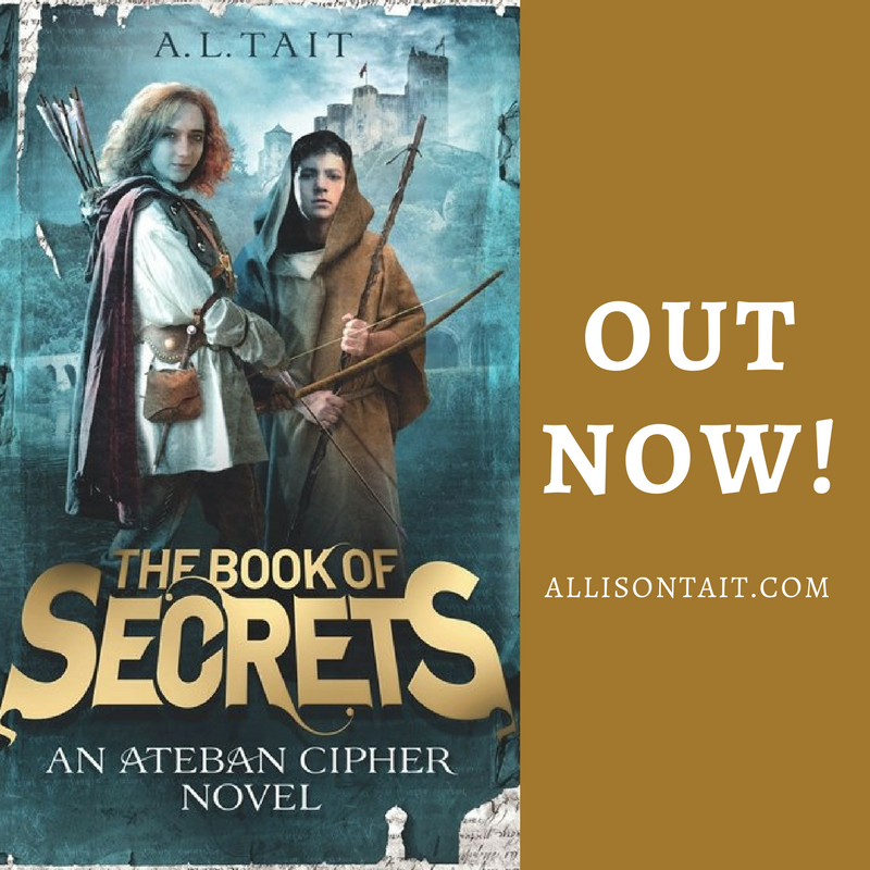 The Book Of Secrets (Ateban Cipher #1) is out now for middle-grade readers | A.L. Tait