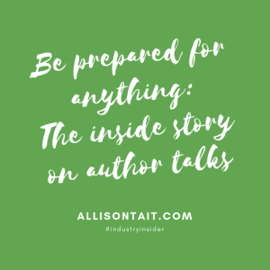 The inside story on author talks